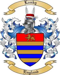 Lanky Family Crest from England