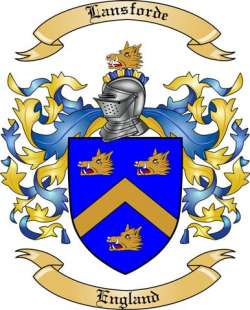 Lansforde Family Crest from England