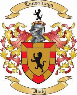 Lanzalunga Family Crest from Italy