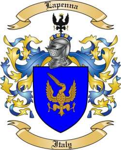 Lapenna Family Crest from Italy
