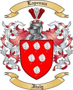 Lapenna Family Crest from Italy2