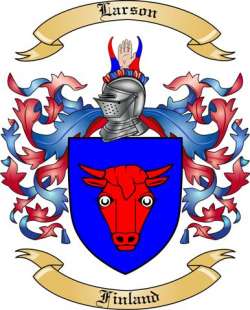 Larson Family Crest from Finland