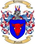 Larsson Family Crest from Finland