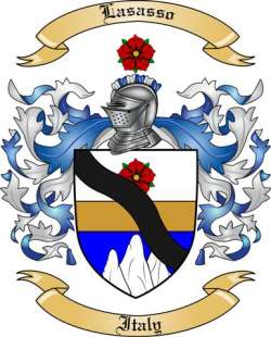 Lasasso Family Crest from Italy