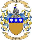 Latham Family Crest from England
