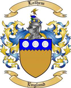 Lathem Family Crest from England