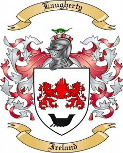 Laugherty Family Crest from Ireland