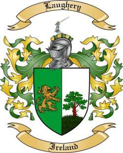 Laughery Family Crest from Ireland