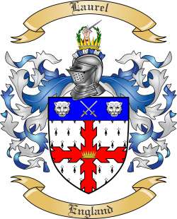 Laurel Family Crest from England