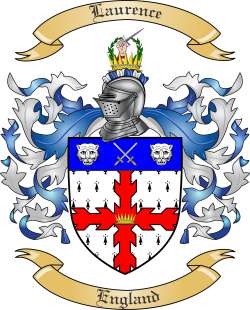 Laurence Family Crest from England