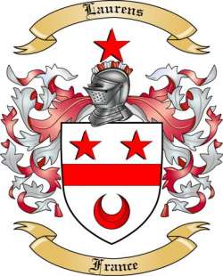 Laurens Family Crest from France
