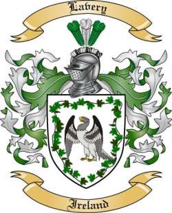 Lavery Family Crest from Ireland
