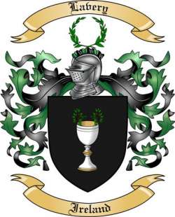 Lavery Family Crest from Ireland2