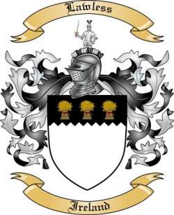 Lawless Family Crest from Ireland
