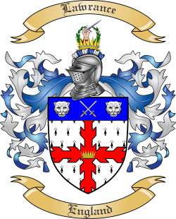 Lawrance Family Crest from England2