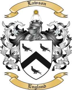 Lawson Family Crest from England