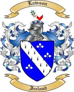 Lawson Family Crest from Ireland
