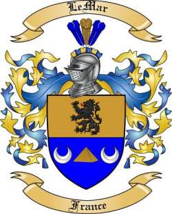 LeMar Family Crest from France