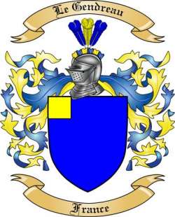 Le Gendreau Family Crest from France