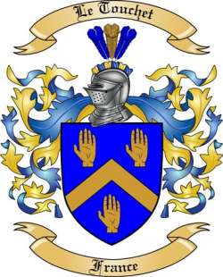 Le Touchet Family Crest from France