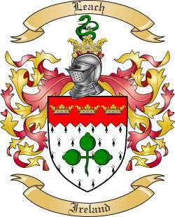 Leach Family Crest from Ireland2