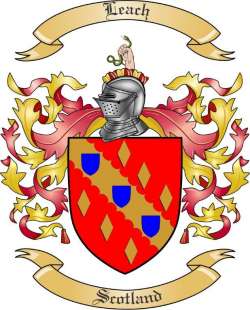 Leach Family Crest from Scotland