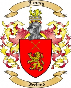 Leahey Family Crest from Ireland