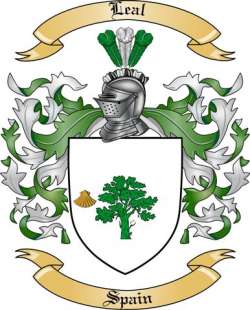 Leal Family Crest from Spain