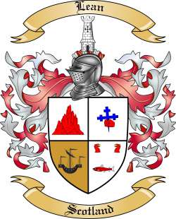 Lean Family Crest from Scotland