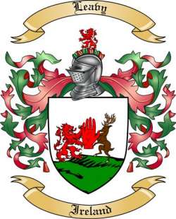 Leavy Family Crest from Ireland