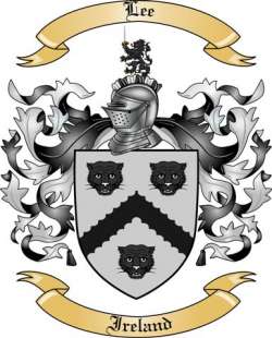 Lee Family Crest from Ireland