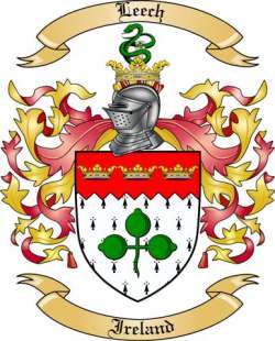 Leech Family Crest from Ireland2