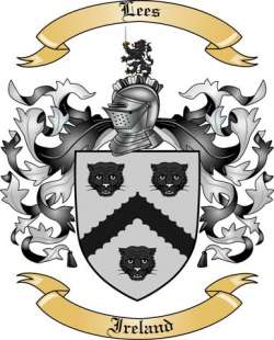 Lees Family Crest from Ireland