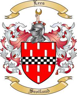 Lees Family Crest from Scotland by The Tree Maker