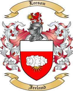 Leeson Family Crest from Ireland