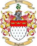 Leetch Family Crest from England