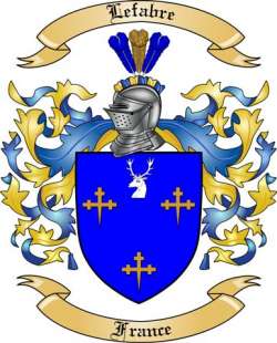 Lefabre Family Crest from France