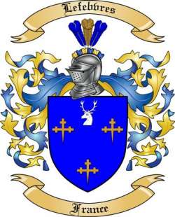 Lefebvres Family Crest from France