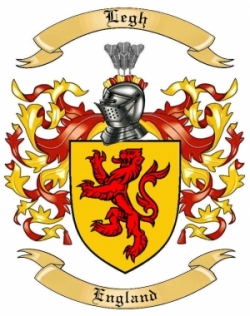 Legh Family Crest from England