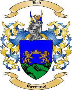 Leh Family Crest from Germany