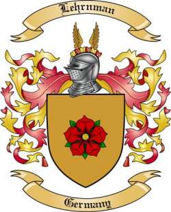 Lehrnman Family Crest from Germany