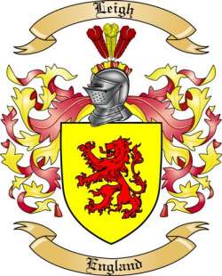 Leigh Family Crest from England