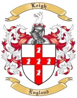 Leigh Family Crest from England2