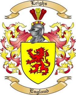 Leighs Family Crest from England