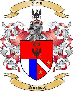 Lein Family Crest from Norway