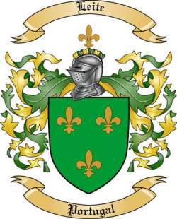 Leite Family Crest from Portugal