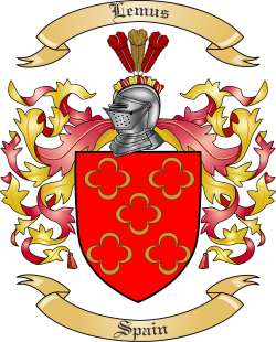 Lemus Family Crest from Spain