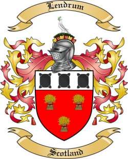 Lendrum Family Crest from Scotland