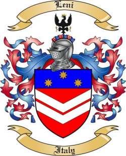 Leni Family Crest from Italy