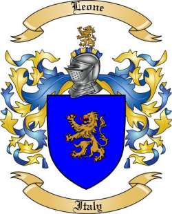 Leone Family Crest from Italy2